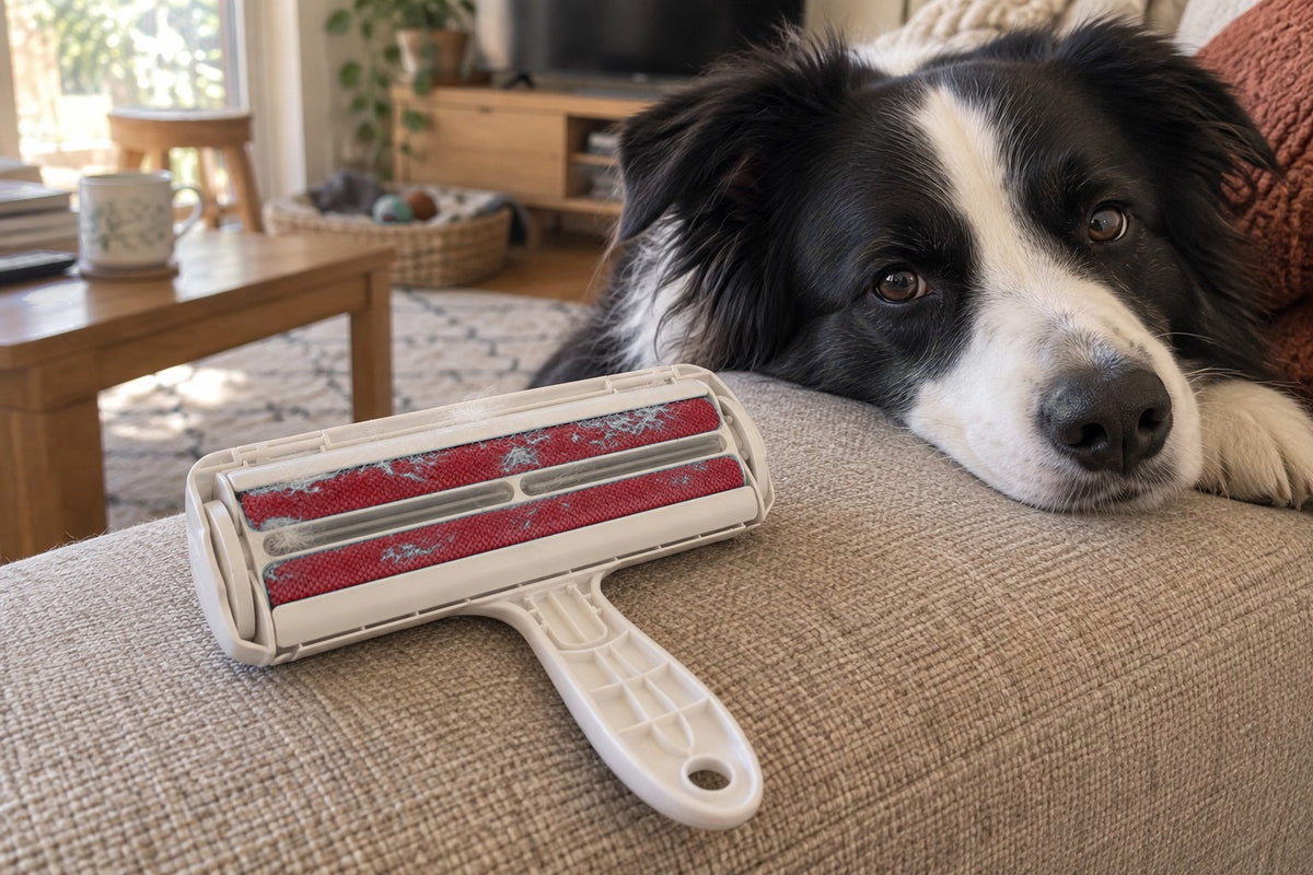 Self-Cleaning Pet Hair Roller: Couch, Car & Clothes