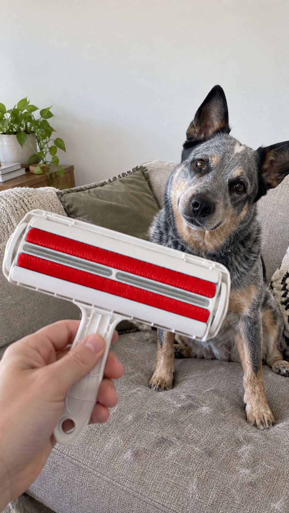 Self-Cleaning Pet Hair Roller: Couch, Car & Clothes